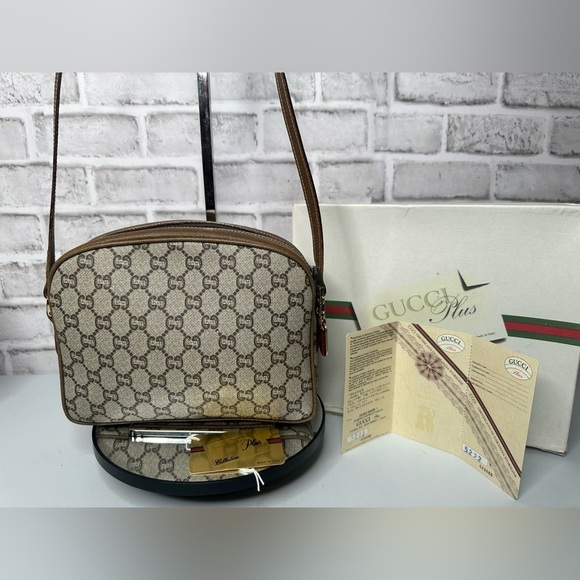 Gucci GG Plus Crossbody Shoulder Bag PVC Leather
with box & Gucci Plus COA Card - Picture 7 of 17